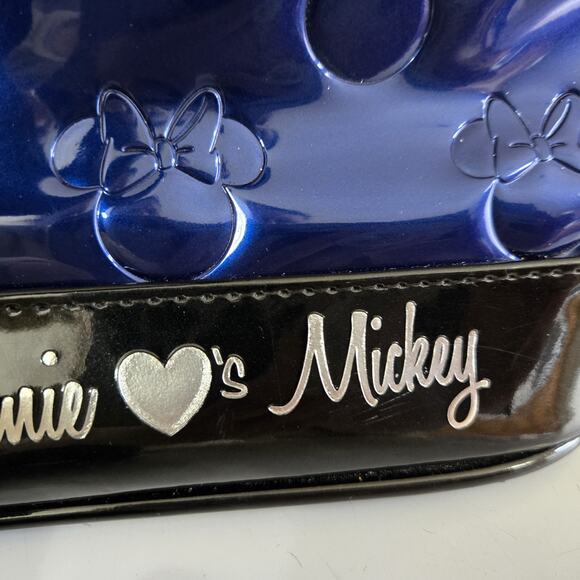 NEW Disney Loungefly Blue Minnie Loves Mickey Bowling Bag Purse - Picture 7 of 9